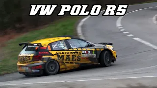 VW Polo GTI R5 - Turbo anti-lag sounds and action (Spa rally 2019)