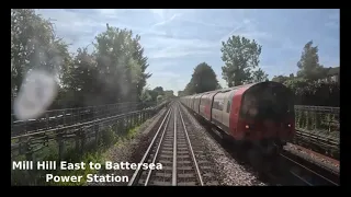 Northern Line Cab Ride Mill Hill East -Battersea Power Station via Charing Cross ￼