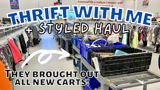 NEW BINS Just Rolled Out! THRIFTING at GOODWILL for HOME DECOR + STYLED THRIFT HAUL!