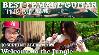 GUNS N ROSES WELCOME TO THE JUNGLE - JOSEPHINE ALEXANDRA GUITAR FINGERSTYLE REACTION