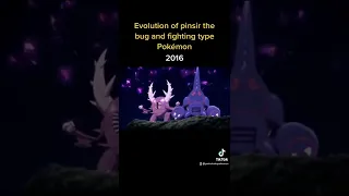 Pokémon evolution of pinsir the bug and fighting type Pokémon