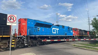 Railfanning in Royal Oak, MI! GT heritage Unit on L507 and E251 with CSX trailing!