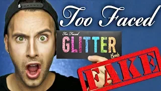 FAKE Too Faced GLITTER BOMB Palette | Swatch + Look | PopLuxe