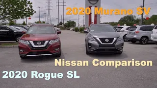 2020 Murano vs 2020 Rogue-Nissan Comparison|Nissan of Cookeville