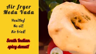 Medu Vada recipe| Air fryer crispy medu vada recipe| South Indian spicy donut|#Shorts