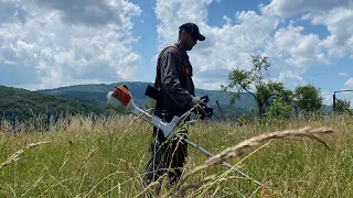 Stihl Fs 361-C, cutting for the first time grass with autocut 46-2 trimmer head.