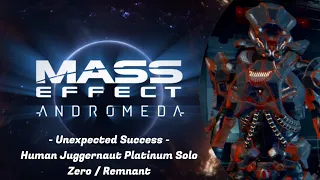 Unexpected Success - Human Juggernaut Platinum Solo | Mass Effect: Andromeda | Multiplayer