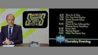 ITV Thames 13.5.1981 - End of Midweek Sports Special + adverts and continuity into Barney Miller