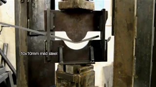 Bending on hydraulic press