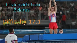 4. Litvinovich Ivan(Belarus) -  Difficulty 17.1.Trampoline World Championship 2019