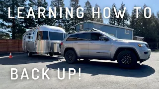 Learning How to Back Up my Airstream Travel Trailer | Towing with a Weigh Safe Hitch