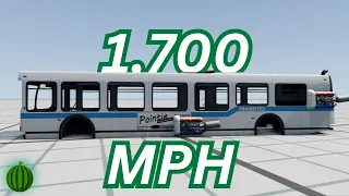 I Made the FASTEST BUS in Beam.NG Drive (1,700 MPH)