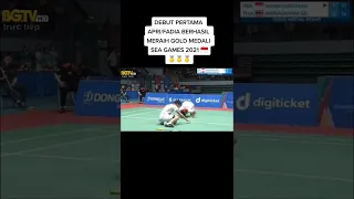 debut pertama Apri/Fadia berhasil meraih gold medal sea games 2021🏅🏅🏅