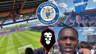 PITCH INVASION AS COUNTY REACH WEMBLEY! | Stockport County vs Salford City Match Vlog