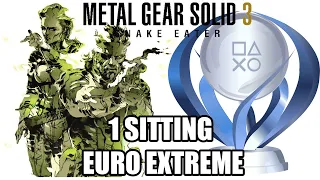 MGS3 Platinum Trophy Run on European Extreme | All Trophies & Achievements in 2h 37m 4s