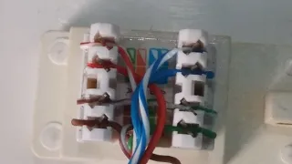 #how to cat6 cable in socket rj 45 io box connection