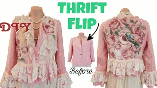 How to Decorate a Thrifted Jacket with Upcycled Embellishments