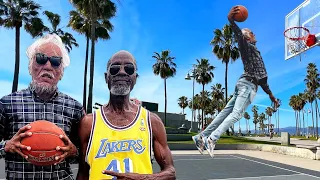 Old Man Can Dunk at Venice Beach