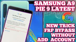 New Trick - Samsung A9 FRP Bypass Without Account - Google Account Lock