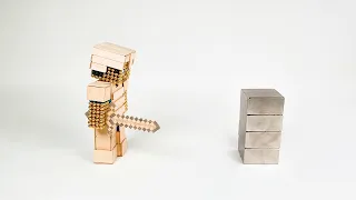 Minecraft Wooden Armor Steve VS Monster Magnets