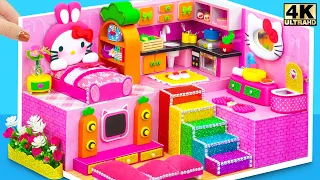 Amazing DIY Ideas and How To Make Miniature Hello Kitty House from Cardboard ❤️ DIY Miniature House