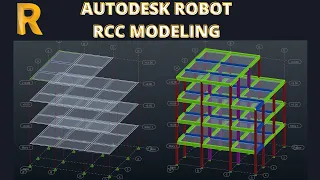 Robot structural analysis_  3D Modeling of RCC building