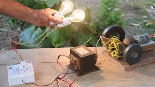 make 220v Electric Generator from a Microwave Transformer