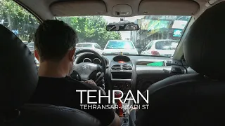 TEHRAN 2021 - POV Taxi Riding from Tehransar to Azadi St / تهران