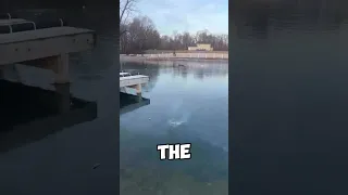 Fireworks under ice!💥 #experiment #ice #fireworks