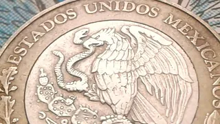 👉$ 8.500 👈Si Encuentra la Moneda improvisada Bimetálica Mexicana de 10 pesos 1998