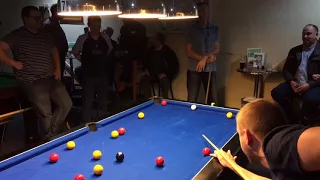 Steve Davis Playing 8 Ball UK Pool