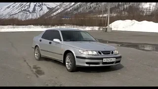 Saab 9-5 Турбо. Заезд с Калина СПОРТ.