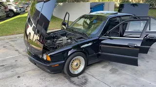 1990 BMW 535i 5 Speed: Walk around with all doors, trunk, and hood open