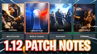 *NEW* COD BO4 1.12 UPDATE PATCH NOTES! - LEAGUE PLAY RULES & WEAPON BALANCING! (1.12 UPDATE COD BO4)