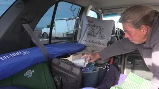 SUV Tour of Solo Woman Living in a SUV on $250 a month