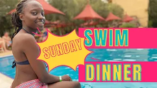 Sunday Vlog || Things to do in Kampala || Dinner & Swimming