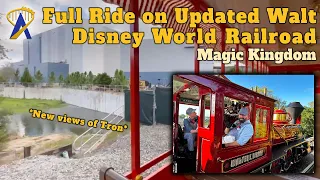 Full Ride on the Magic Kingdom Train With New Narration and Tron View - Walt Disney World Railroad