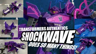 Authentics Shockwave DOES SO MUCH! (Transformers Cyberverse style) review,transformation & fan modes