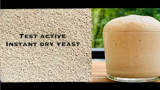 How to test if dry instant yeast is active? | Test before baking bread | #amruthamakhilaintlo