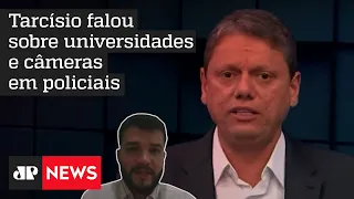 Análise sobre a sabatina de Tarcísio de Freitas no Jornal Jovem Pan