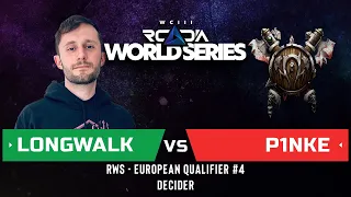 WC3 - RWS European Qualifier #4 - Decider: [NE] LongWalk vs. P1nke [ORC]