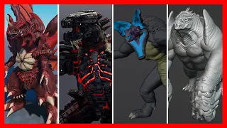 DESTOROYAH REMODEL, MECHAGODZILLA 2021 REMODEL, LEATHERBACK AND RAIJU! - Roblox Kaiju Universe