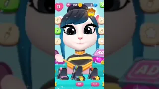 Angela Makeover  - Sweet Little  Bumblebee | My Talking Angela 2 ( dress up) #cosplay #shorts