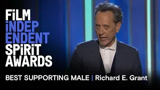 RICHARD E. GRANT wins Best Supporting Male at the 2019 Film Independent Spirit Awards