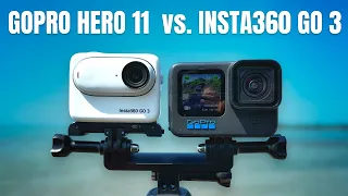 GoPro Hero 11 Black vs. Insta360 Go 3 - Video, Stabilization, and Audio Comparison.