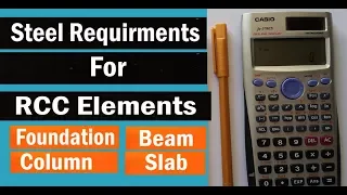 Steel Requirements for RCC Elements | Foundation  Column beam and slab |