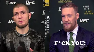 Khabib Nurmagomedov Reaction on Conor McGregor SPANK Referee ON FACE