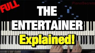 HOW TO PLAY - THE ENTERTAINER - BY SCOTT JOPLIN (PIANO TUTORIAL LESSON)