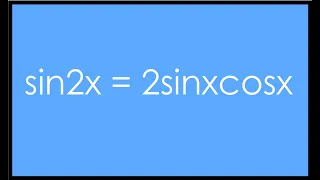 Proving the Double Angle Trig Identities (sin2x=2sinxcosx)