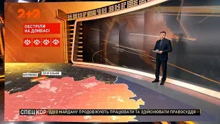 Более 40 тяжелых вражеских снарядов взорвались вокруг позиций украинских военных во вторник